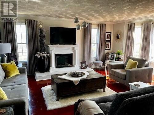 15 Butler Crescent, Bonavista, NL - Indoor Photo Showing Living Room With Fireplace