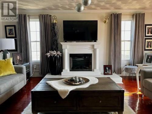 15 Butler Crescent, Bonavista, NL - Indoor Photo Showing Living Room With Fireplace