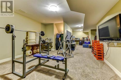 12435 Oyama Road, Lake Country, BC - Indoor Photo Showing Gym Room