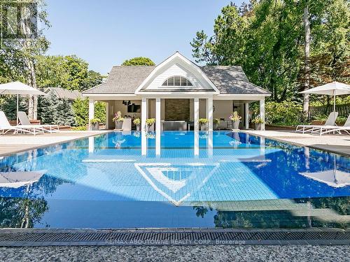 27 Park Ave, Oakville, ON - Outdoor With In Ground Pool With Backyard