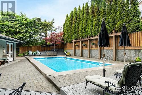 322 Newdale Court, North Vancouver, BC - Outdoor With In Ground Pool With Deck Patio Veranda