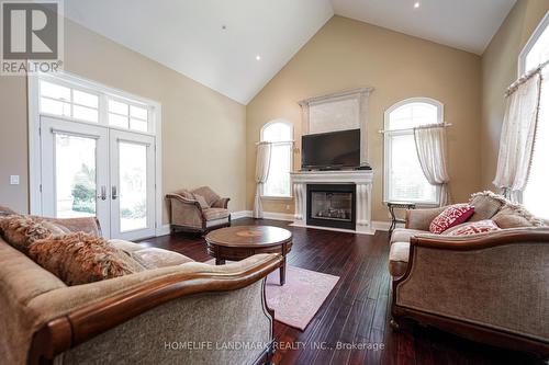 450 Meadow Wood Road, Mississauga, ON - Indoor Photo Showing Living Room With Fireplace