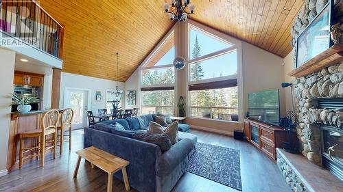 50 Ross Street, Lillooet, BC - Indoor Photo Showing Living Room With Fireplace