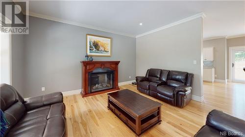 35 Boutot Lane, Dsl De Grand-Sault/Falls, NB - Indoor Photo Showing Living Room With Fireplace