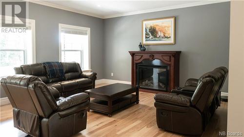 35 Boutot Lane, Dsl De Grand-Sault/Falls, NB - Indoor Photo Showing Living Room With Fireplace