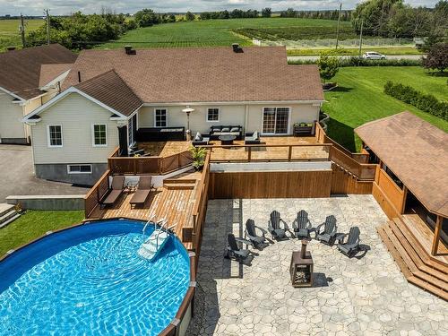 Overall view - 619 Route 223, Saint-Blaise-Sur-Richelieu, QC - Outdoor With Above Ground Pool