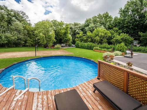 Piscine - 619 Route 223, Saint-Blaise-Sur-Richelieu, QC - Outdoor With Above Ground Pool With Backyard