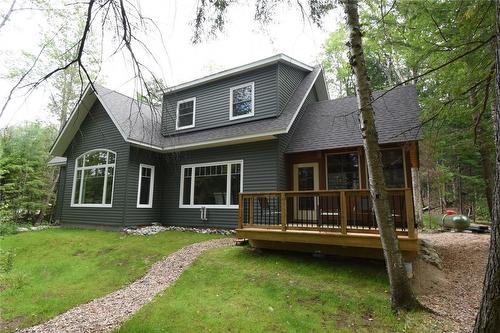 Back of home - 1417 Dickie Lake Road W, Baysville, ON - Outdoor With Deck Patio Veranda