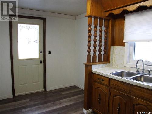 242 Main Street, Leader, SK - Indoor Photo Showing Kitchen With Double Sink
