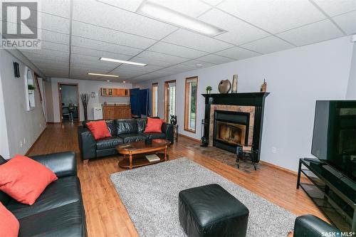 730 Manitoba Avenue, Kerrobert, SK - Indoor Photo Showing Living Room With Fireplace