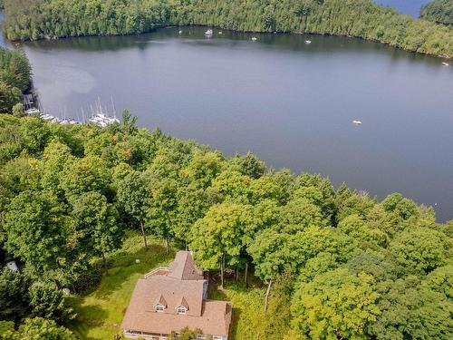 Photo aÃ©rienne - 114 Ch. Howick, Stanstead - Canton, QC - Outdoor With Body Of Water With View