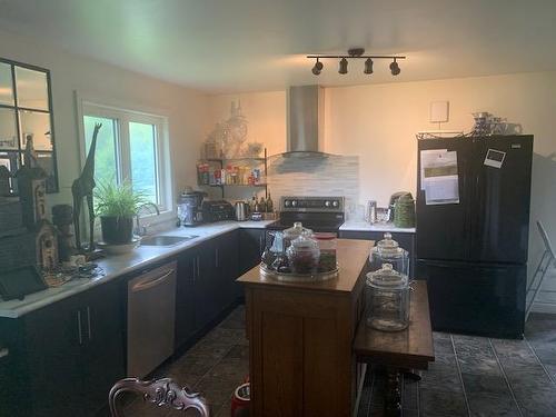 1844 Highway 17 Kenora, Kenora, ON - Indoor Photo Showing Kitchen With Fireplace