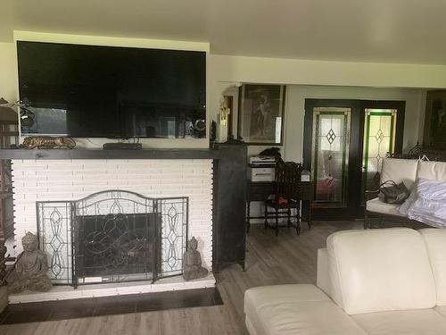 1844 Highway 17 Kenora, Kenora, ON - Indoor Photo Showing Living Room With Fireplace