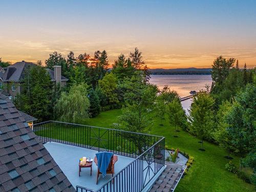 Aerial photo - 350 Ch. Du Domaine, Saint-Denis-De-Brompton, QC - Outdoor With Body Of Water With View