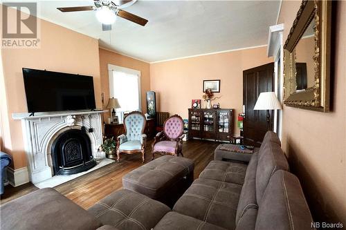 38 Prince William Street, St. Stephen, NB - Indoor Photo Showing Living Room With Fireplace