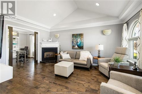 2683 Acadie Rd, Cap Pele, NB - Indoor Photo Showing Living Room With Fireplace