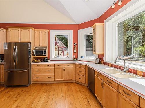 720 Long Harbour Rd, Salt Spring, BC - Indoor Photo Showing Kitchen With Double Sink