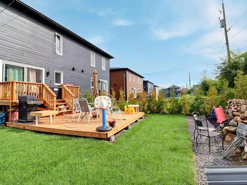 Backyard - 6580 Rue De Saturne, Québec (La Haute-Saint-Charles), QC - Outdoor With Deck Patio Veranda