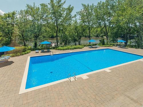 Piscine - 108-4300 Place Des Cageux, Laval (Chomedey), QC - Outdoor With In Ground Pool With Backyard