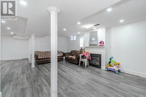 82 Flowertown Ave, Brampton, ON - Indoor With Fireplace