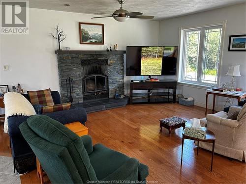 51 Ridgewood Dr, Sackville, NB - Indoor Photo Showing Living Room With Fireplace