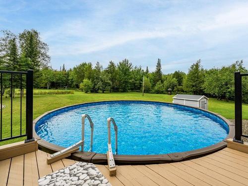 Pool - 3160 Ch. Rhéaume, Sherbrooke (Brompton/Rock Forest/Saint-Élie/Deauville), QC - Outdoor With Above Ground Pool With Backyard