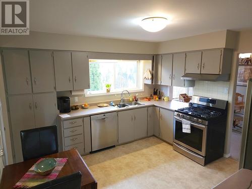 290 Hill Street, Burns Lake, BC - Indoor Photo Showing Kitchen With Double Sink