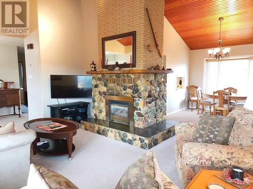 290 Hill Street, Burns Lake, BC - Indoor Photo Showing Living Room With Fireplace