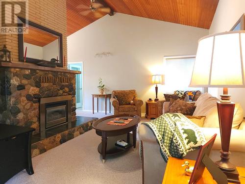 290 Hill Street, Burns Lake, BC - Indoor Photo Showing Living Room With Fireplace
