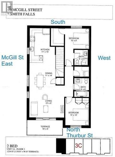 Floor plan - 40 Mcgill Street S Unit#3C, Smiths Falls, ON - Other