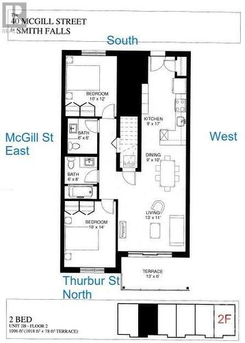 Floor plan - 40 Mcgill Street S Unit#2F, Smiths Falls, ON - Other
