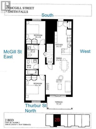 Floor plan - 40 Mcgill Street S Unit#2B, Smiths Falls, ON - Other