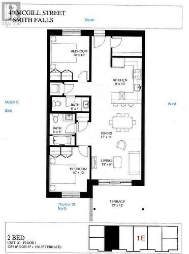 Floor plan - 40 Mcgill Street S Unit#1E, Smiths Falls, ON - Other