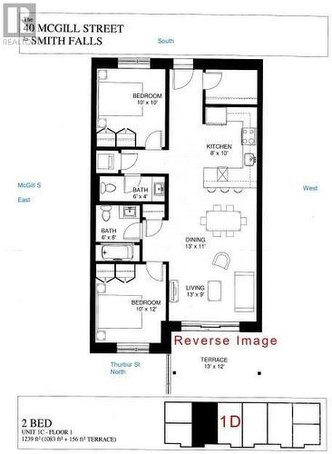 Floor plan - 40 Mcgill Street S Unit#1D, Smiths Falls, ON - Other