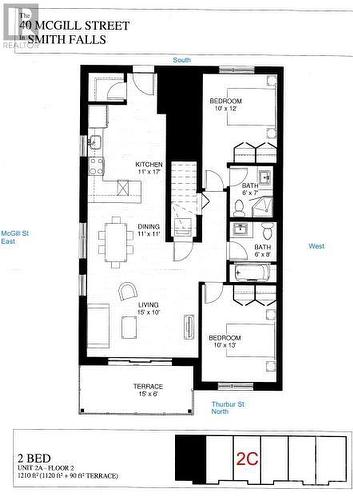 Floor plan - 40 Mcgill Street S Unit#2C, Smiths Falls, ON - Other