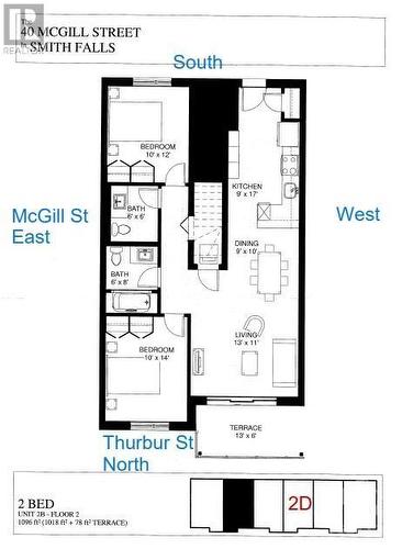 Floor plan - 40 Mcgill Street S Unit#2D, Smiths Falls, ON - Other