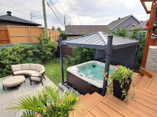 Terrasse - 107 Rue Chabot, Val-D'Or, QC - Outdoor With Above Ground Pool With Exterior