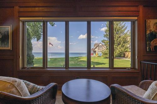 Enjoy your morning coffee gazing out toward your spectacular waterfront setting from these picture windows - 23 Winona Park Road, Stoney Creek, ON - Indoor