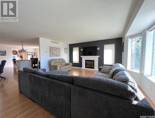 1803 Chaplin Street E, Swift Current, SK - Indoor Photo Showing Living Room With Fireplace