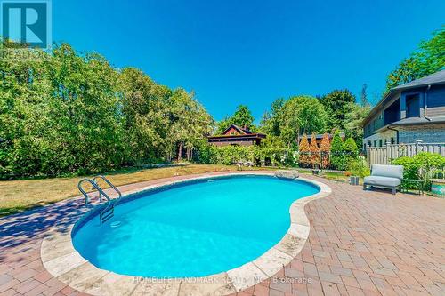 1401 Bunsden Ave, Mississauga, ON - Outdoor With In Ground Pool With Deck Patio Veranda With Backyard