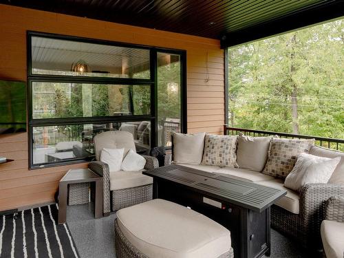 Terrasse - 33 Rue Des Moissons, Orford, QC - Outdoor With Deck Patio Veranda With Exterior