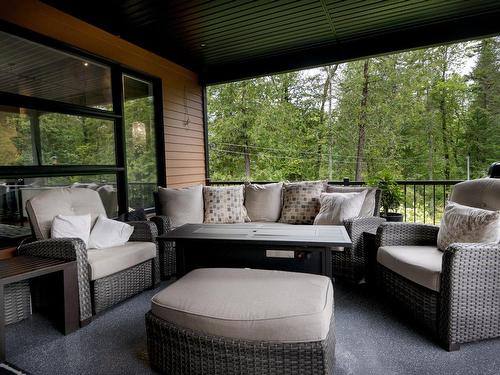 Terrasse - 33 Rue Des Moissons, Orford, QC - Outdoor With Deck Patio Veranda With Exterior