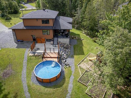 Photo aÃ©rienne - 33 Rue Des Moissons, Orford, QC - Outdoor With Above Ground Pool