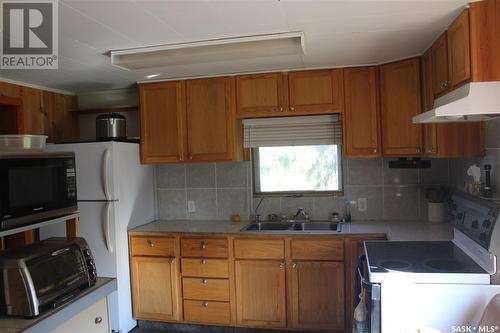 17 Adolphe Avenue, Lestock, SK - Indoor Photo Showing Kitchen With Double Sink