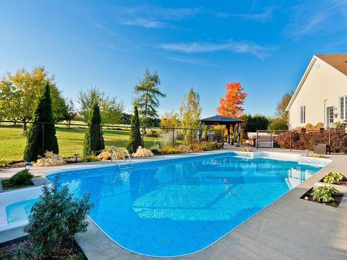 Pool - 809 Rg St-François, Lambton, QC - Outdoor With In Ground Pool With Backyard