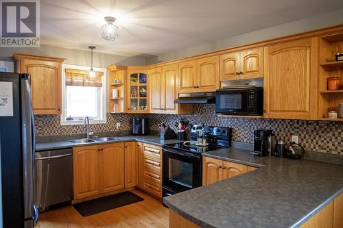 40 Rowsell Boulevard, Gander, NL - Indoor Photo Showing Kitchen With Double Sink
