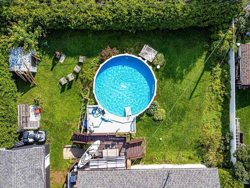 Backyard - 781 Rue Valérie, Trois-Rivières, QC - Outdoor With Above Ground Pool With Backyard
