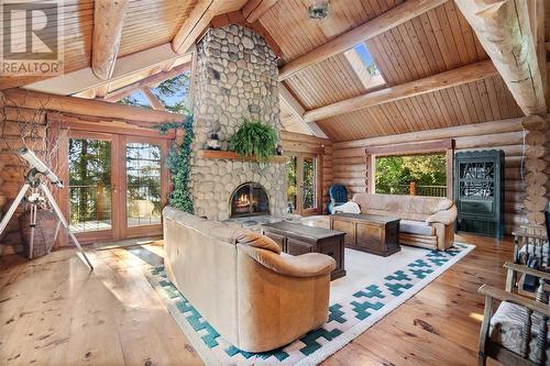 1291 Otter Lake Road, Armstrong, BC - Indoor Photo Showing Living Room With Fireplace