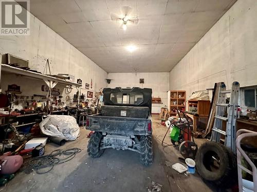 11550 Sackner Road, Vanderhoof, BC - Indoor Photo Showing Garage