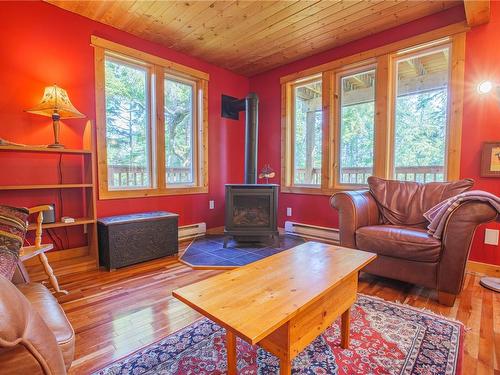 1252 Pacific Rim Hwy, Tofino, BC - Indoor Photo Showing Living Room With Fireplace